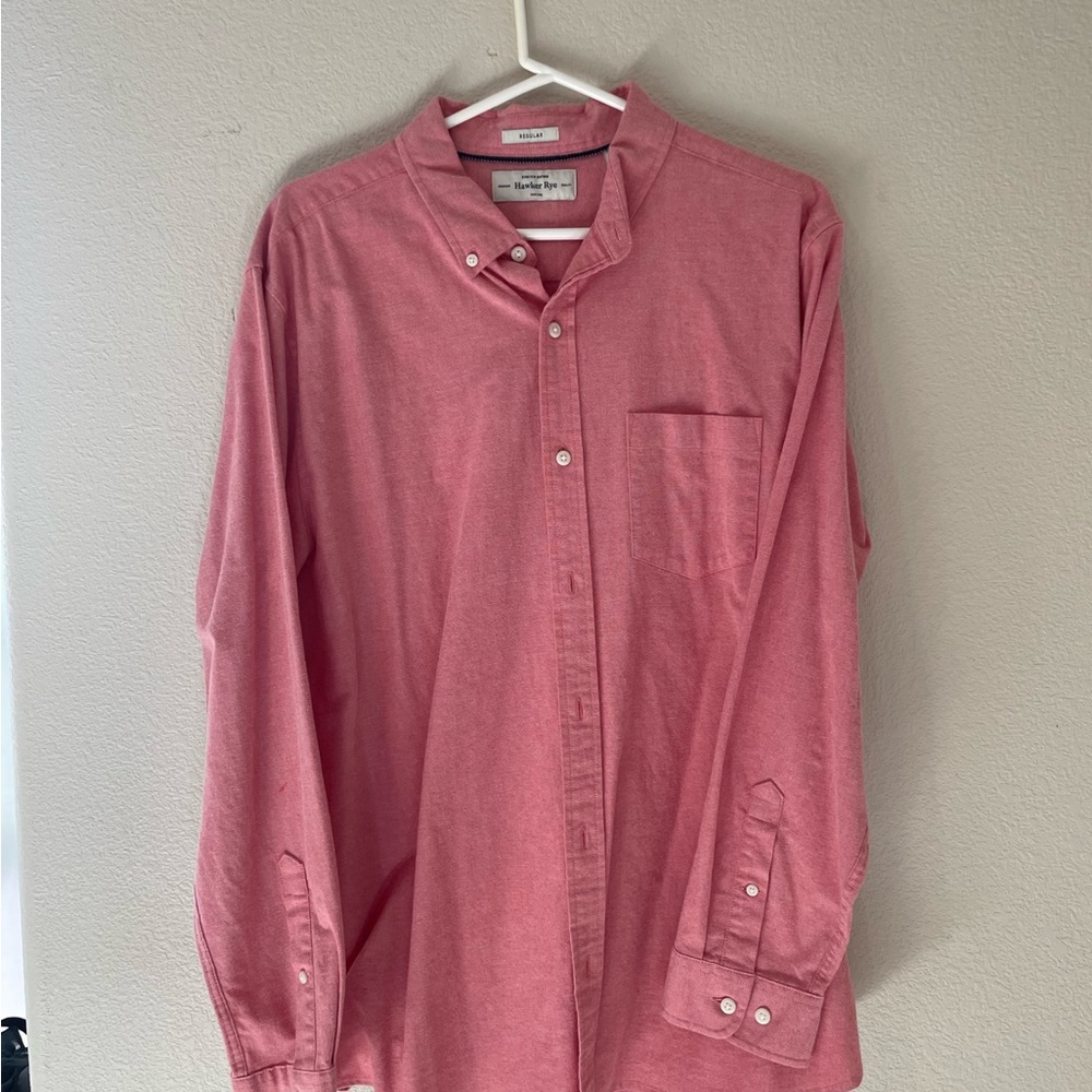 Salmon Colored Men’s Casual Shirt.